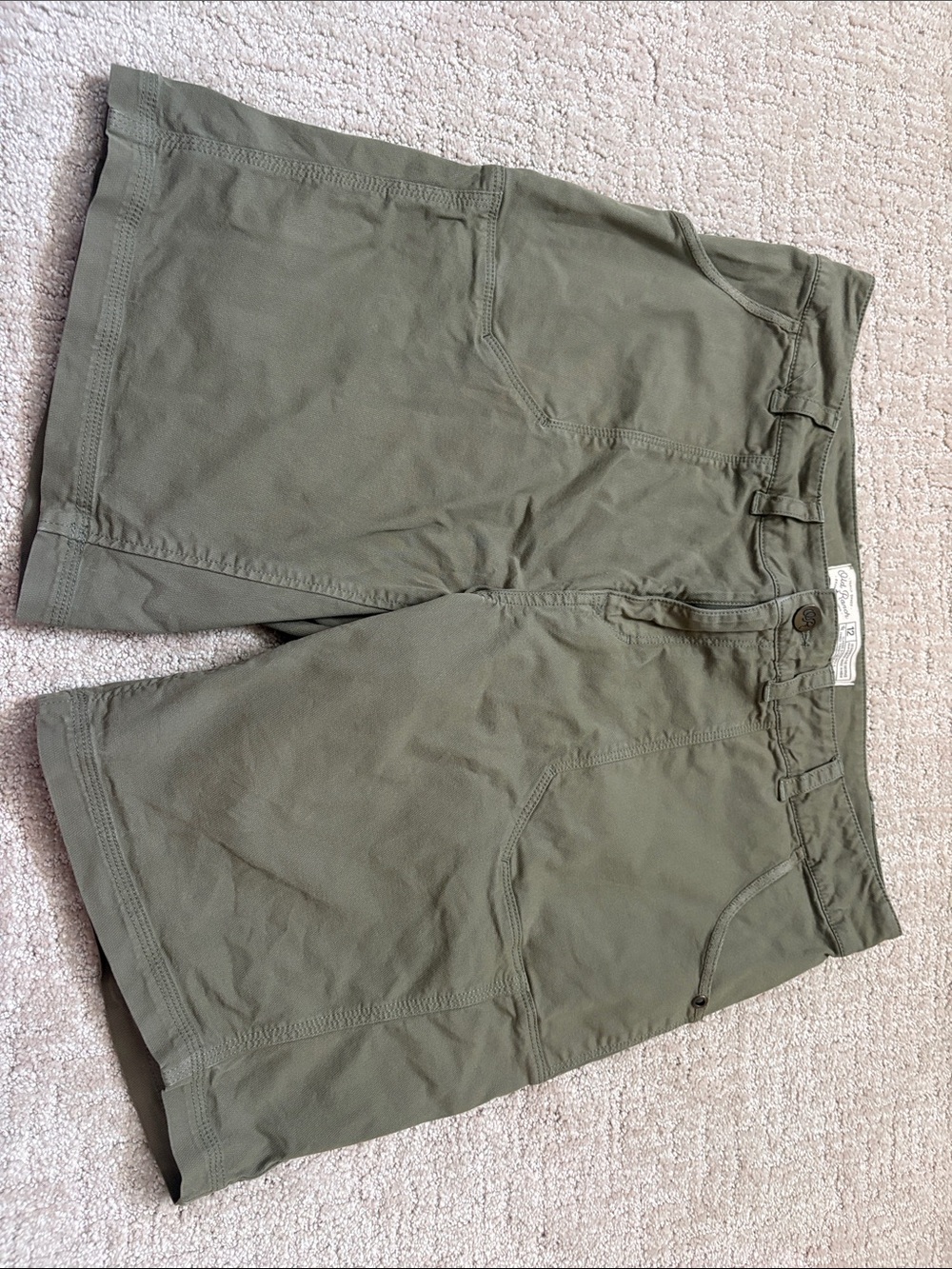 Women's Olive Green Utility Shorts Womens 12 Spring Summer Fall